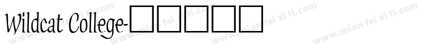 Wildcat College字体转换